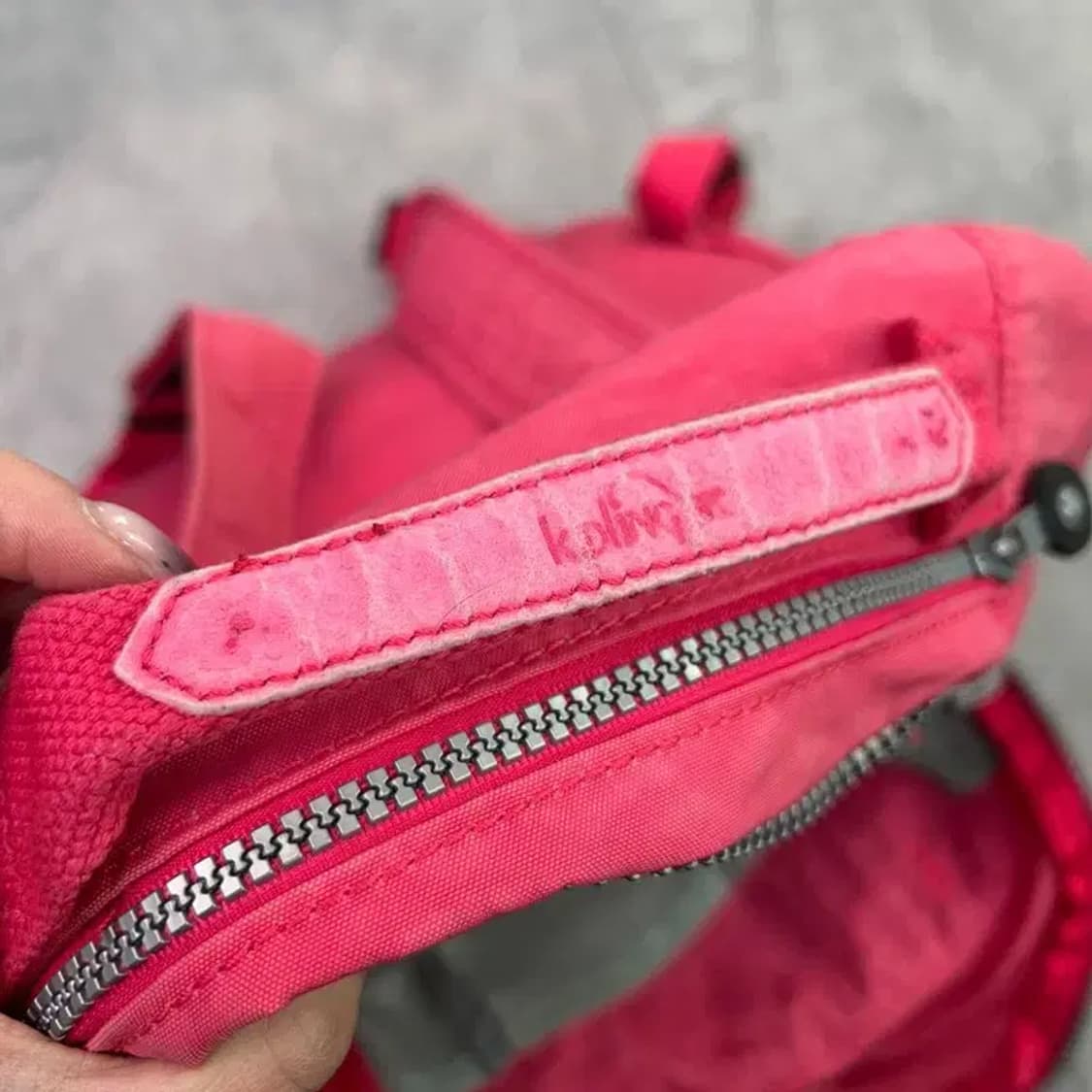 OS 키플링 키치 백팩 노트북 가방 캔버스백 핑크 상품이미지5