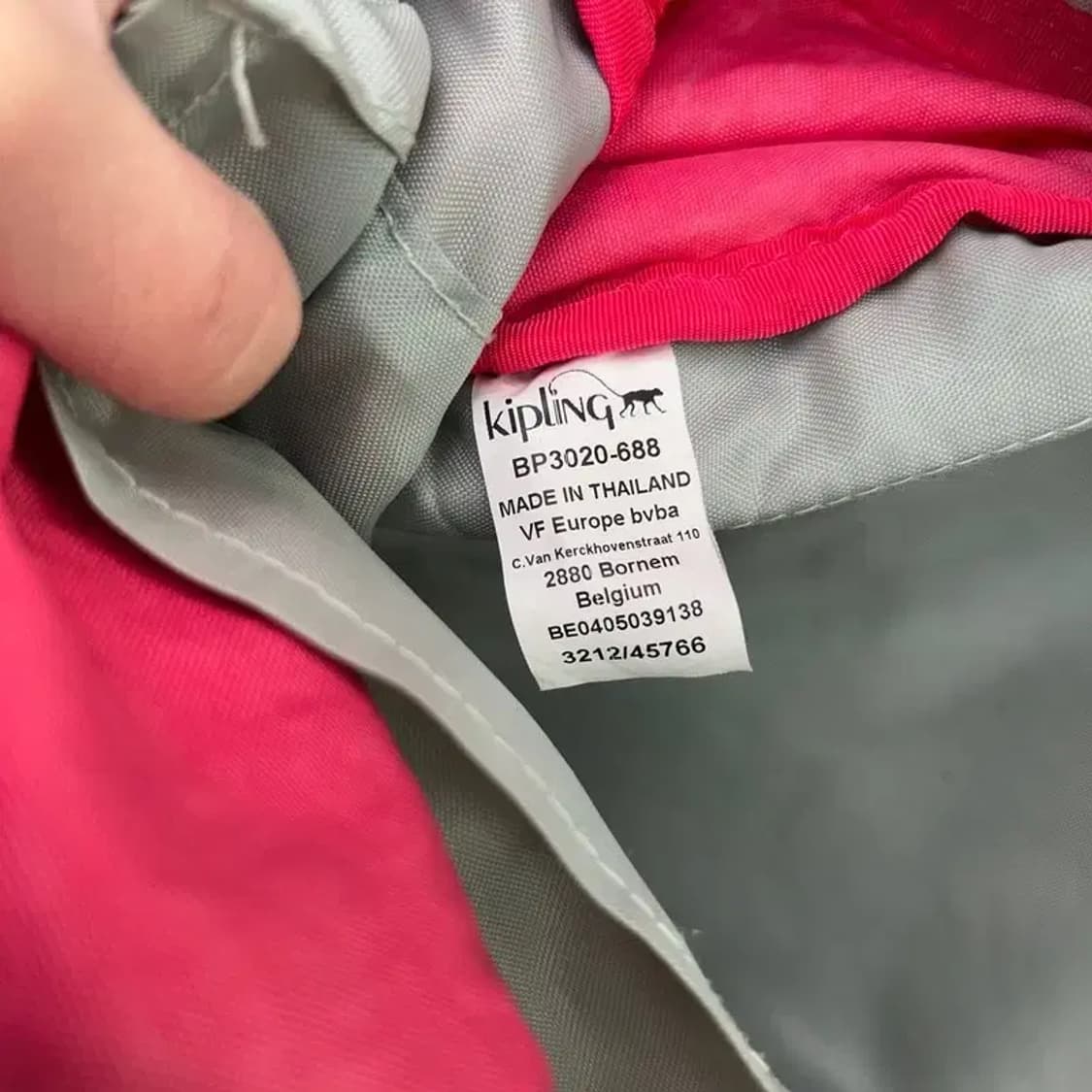 OS 키플링 키치 백팩 노트북 가방 캔버스백 핑크 상품이미지7