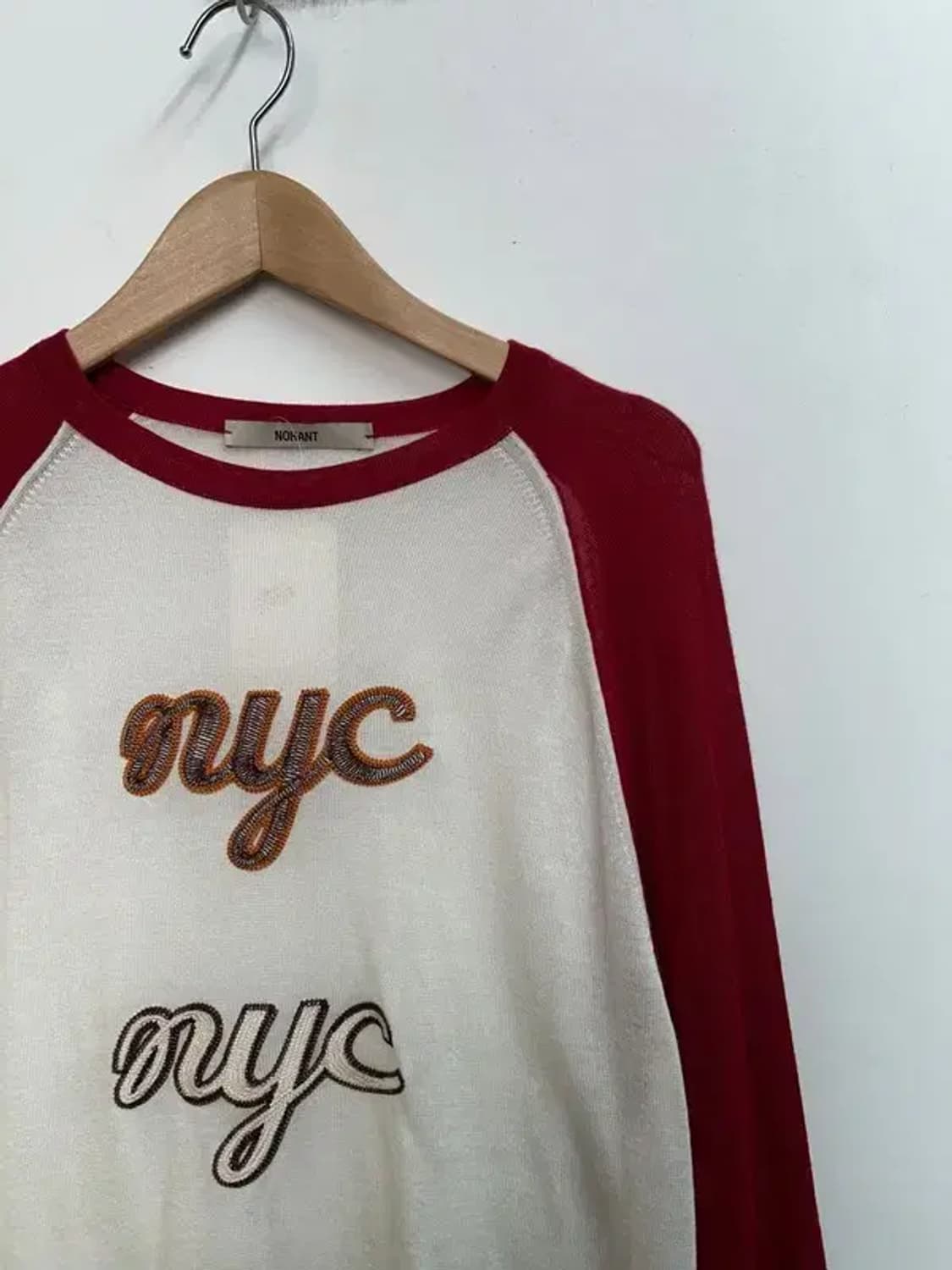 미디움 노앙 시스루 나그랑 롱 슬리브 레드 상품이미지4