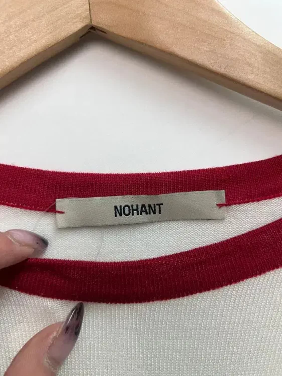 미디움 노앙 시스루 나그랑 롱 슬리브 레드 상품이미지5