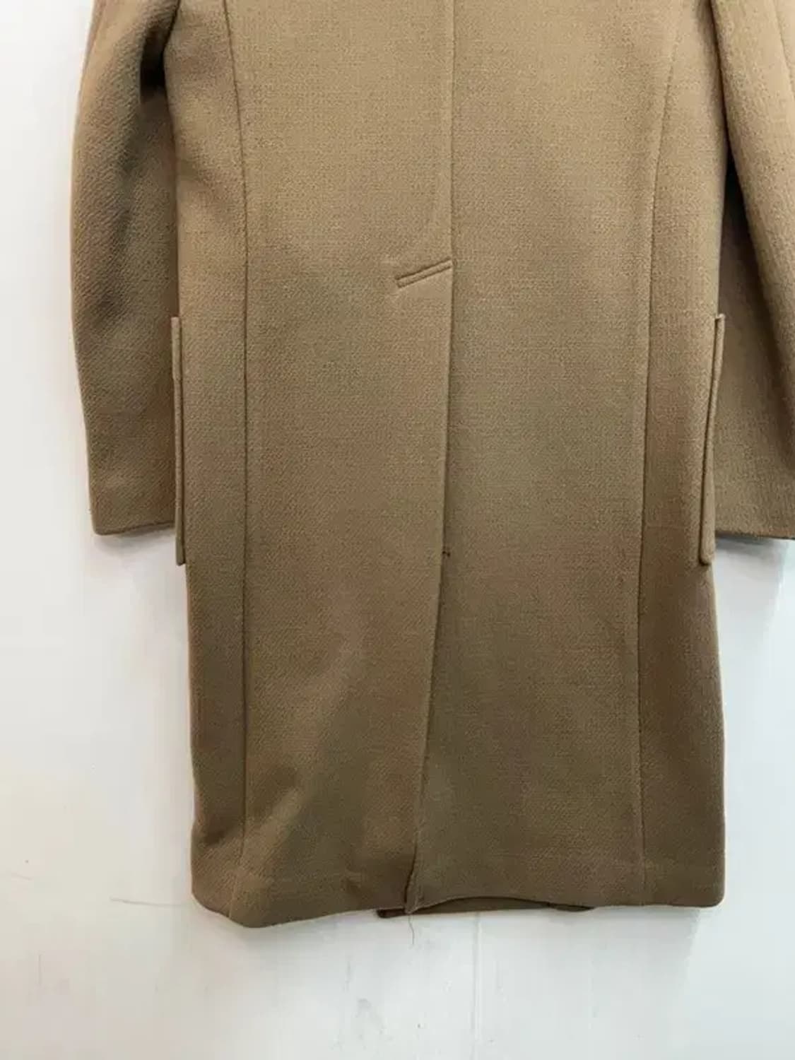 미사용 노앙 더블 브레스티드 오버핏  울 코트 베이지 상품이미지10