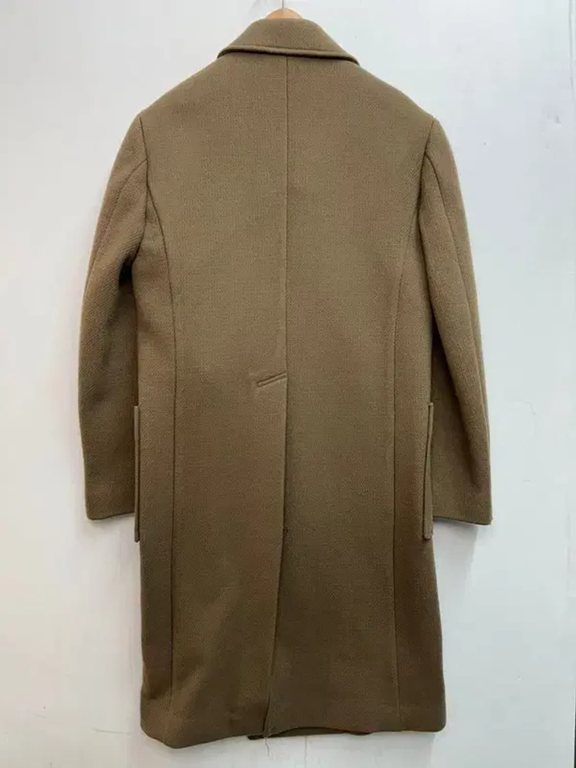 미사용 노앙 더블 브레스티드 오버핏  울 코트 베이지 상품이미지9