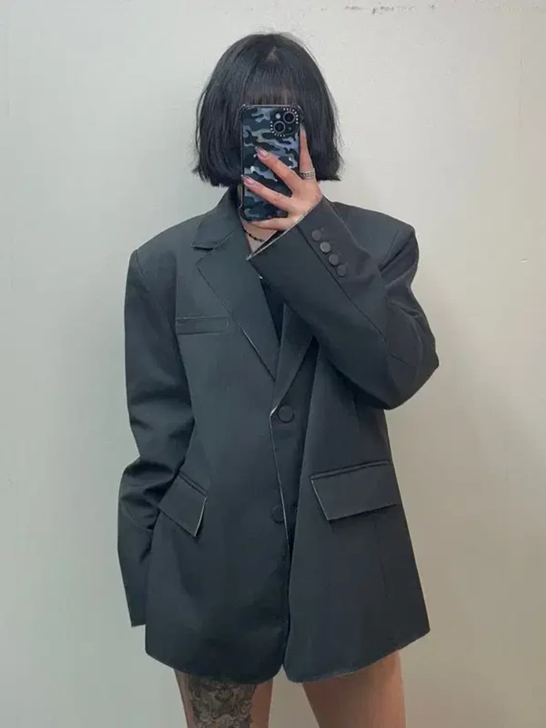 프리 PROPERTY ELF 블레이저 자켓 그레이 상품이미지1