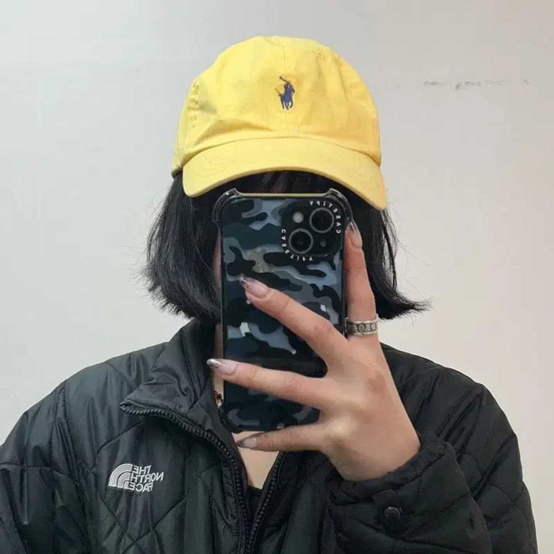 폴로 랄프로렌 레더 스트랩 볼캡 모자 옐로우 상품이미지1