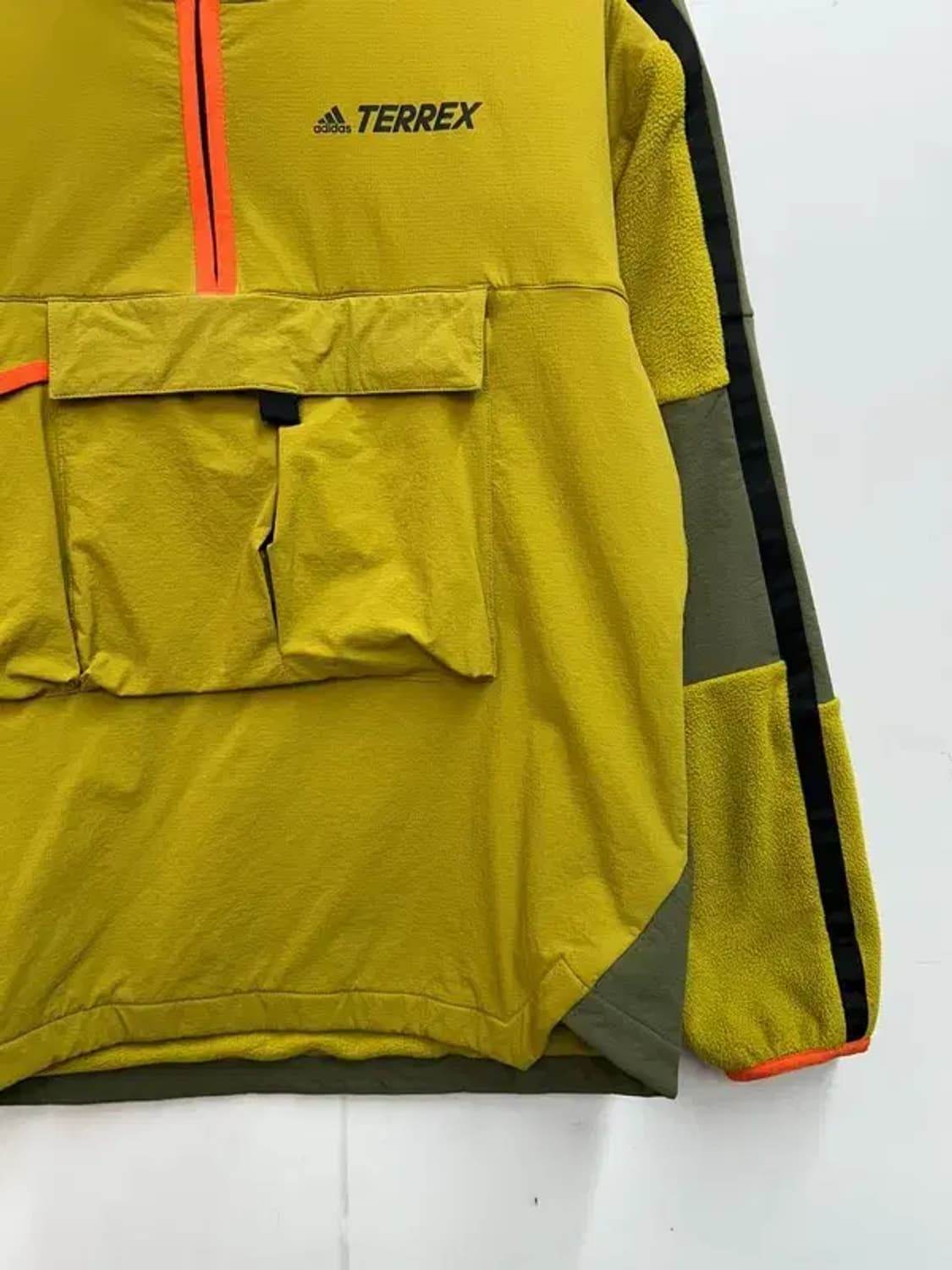 미디움 아디다스 테렉스 코듀라 기모 아노락 자켓 옐로우 상품이미지3