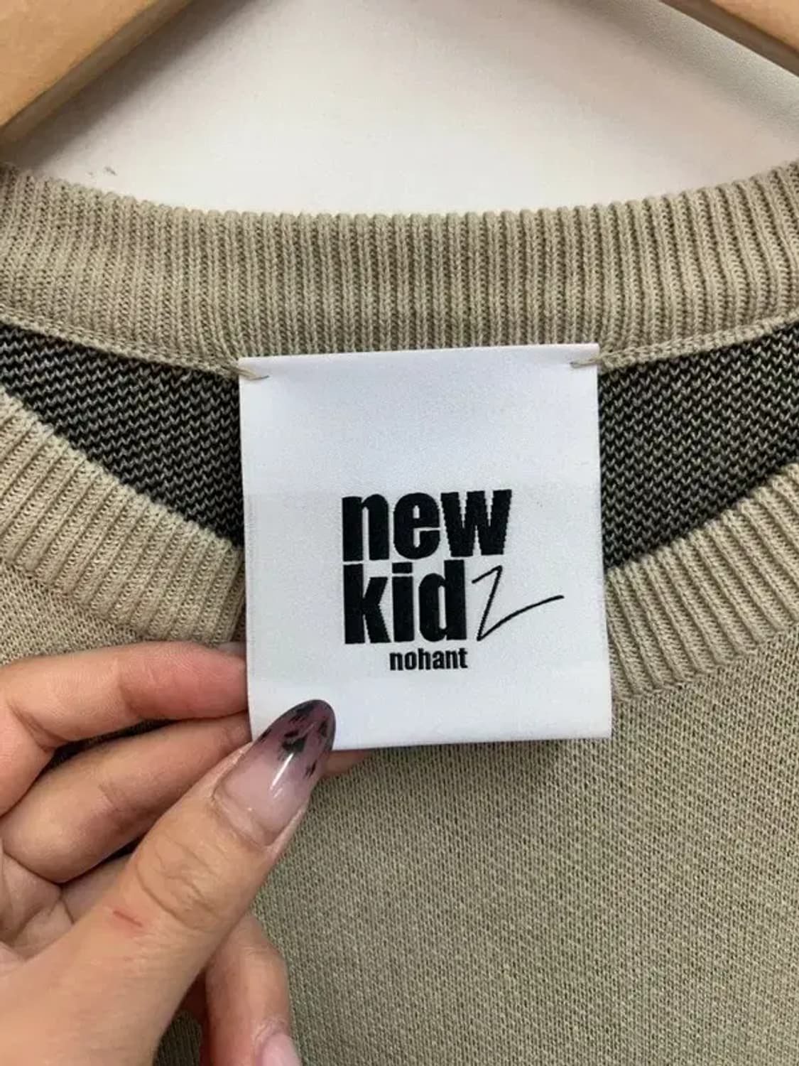 새상품 프리 노앙 오버핏 니트 베스트 베이지 상품이미지5