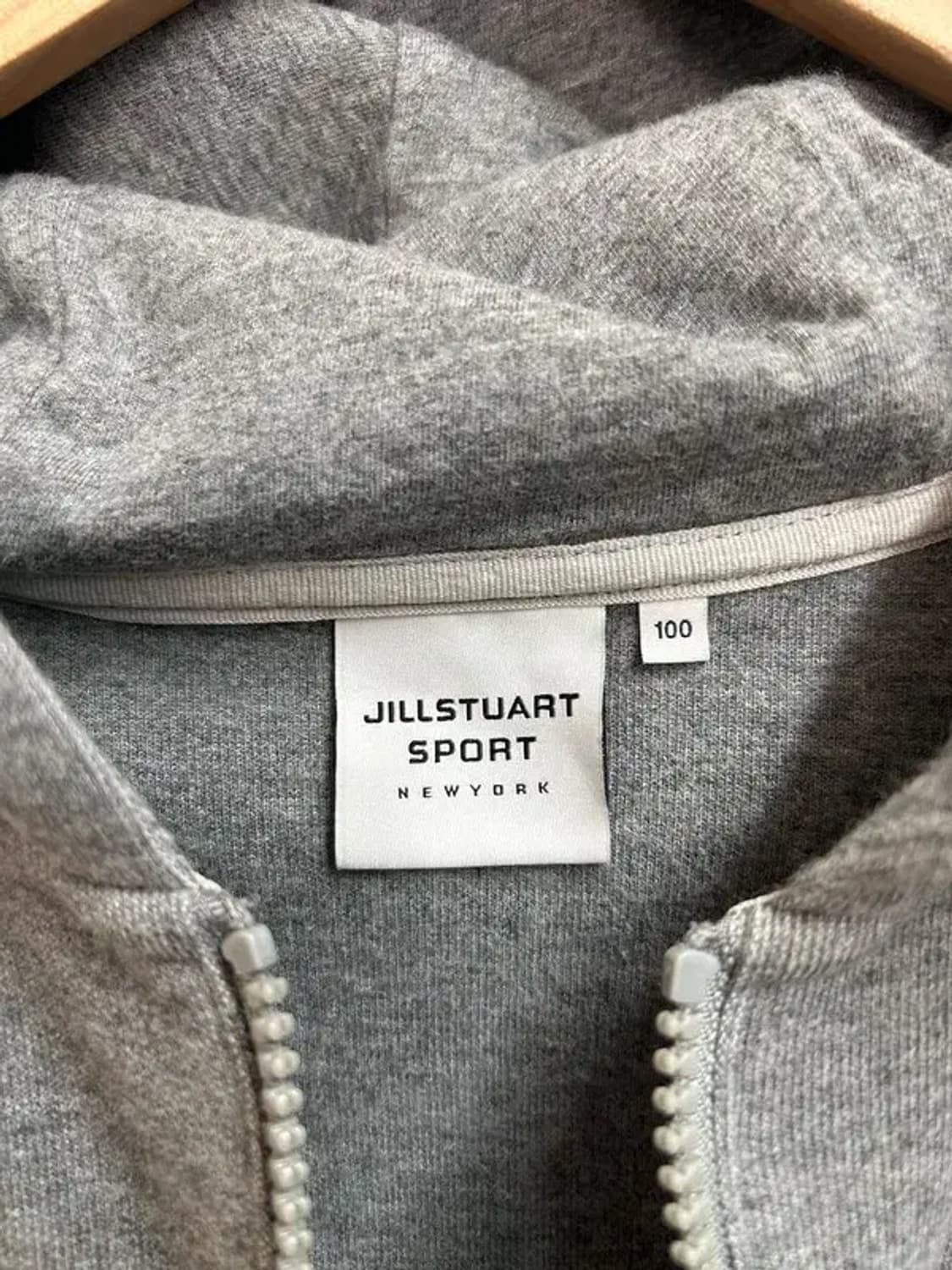 100 질스튜어트 스포츠  배색 아노락 후드 그레이 상품이미지5