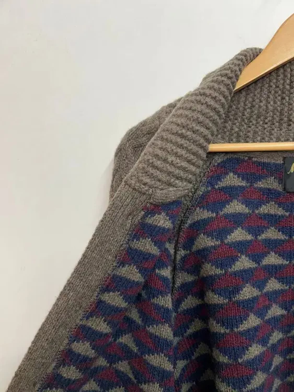 40 커스텀멜로우 빈티지 숄카라 가디건 브라운 상품이미지6