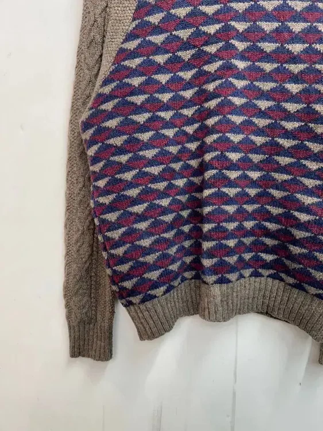 40 커스텀멜로우 빈티지 숄카라 가디건 브라운 상품이미지9