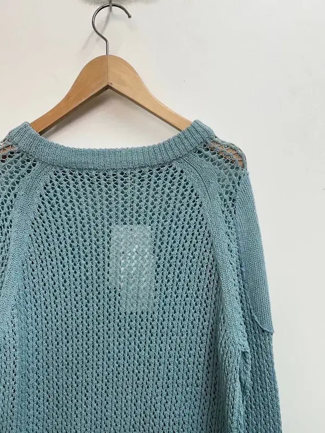 새상품 스몰 노앙 와플 니트 스웨터 라이트 블루 상품이미지10