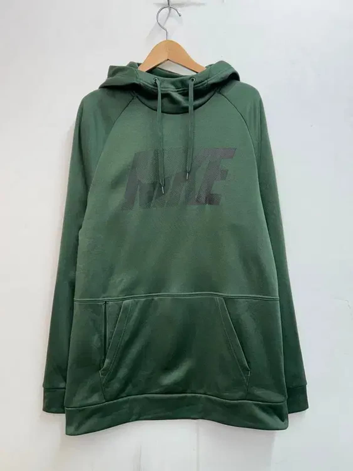 미디움 나이키 그린 플리스 트레이닝 풀오버 후디 그린 상품이미지2