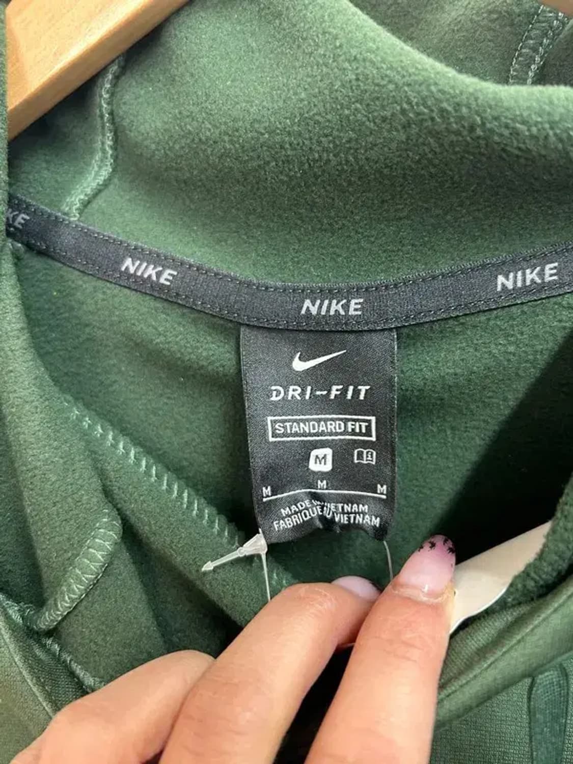 미디움 나이키 그린 플리스 트레이닝 풀오버 후디 그린 상품이미지6