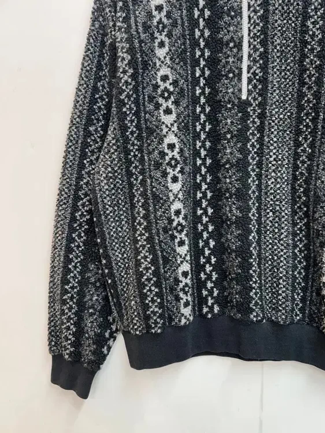 미디움 빈티지 노티카 익스페디션 아노락 니트 스웨터 블랙 상품이미지3