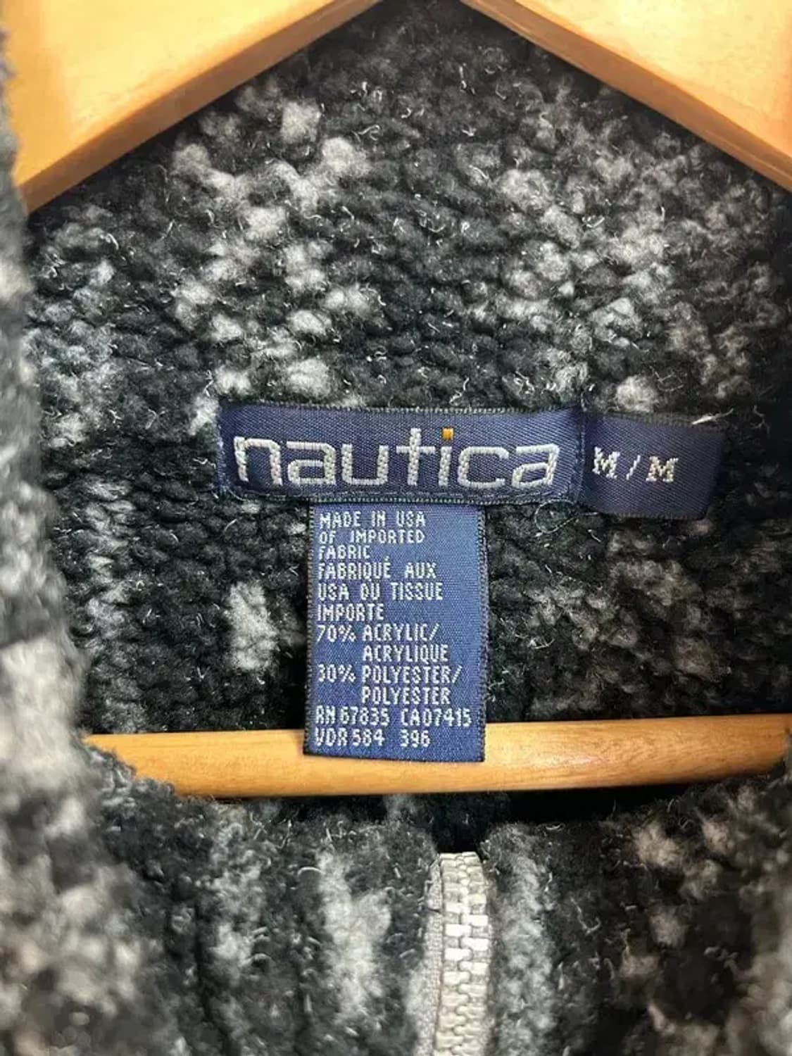 미디움 빈티지 노티카 익스페디션 아노락 니트 스웨터 블랙 상품이미지5