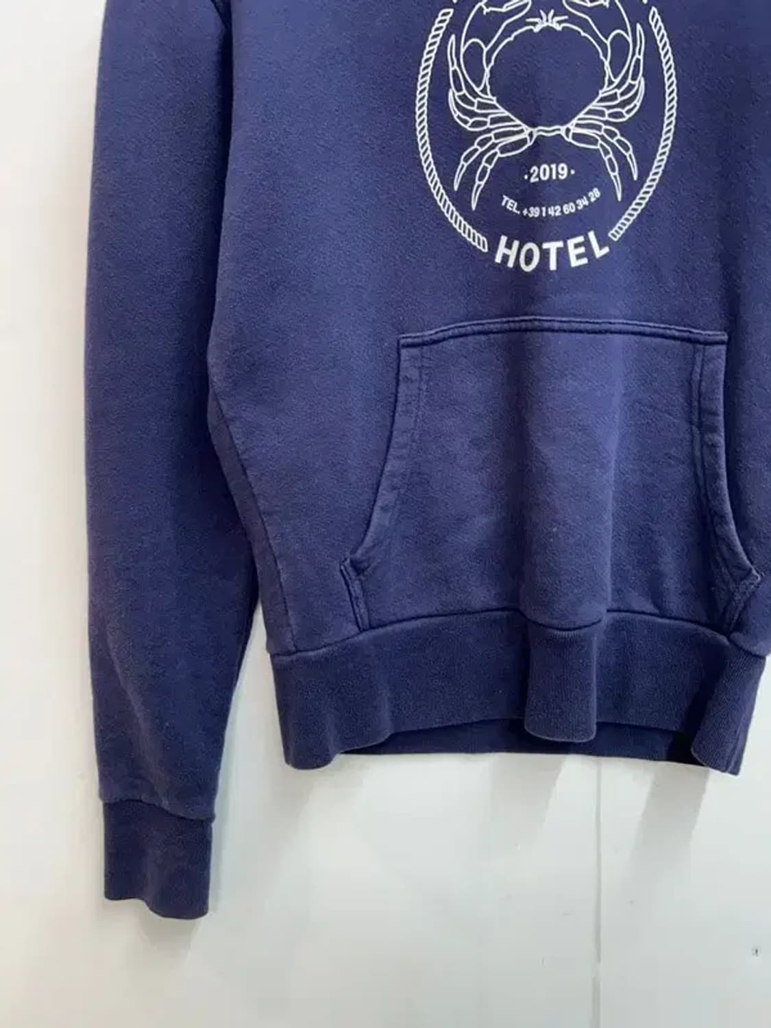 XS 메종키츠네 호텔 컬렉션 후드 네이비 상품이미지3
