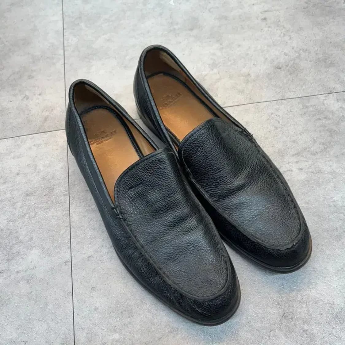 275 코치 토마스 페블 로퍼 남성 신발 블랙 상품이미지1