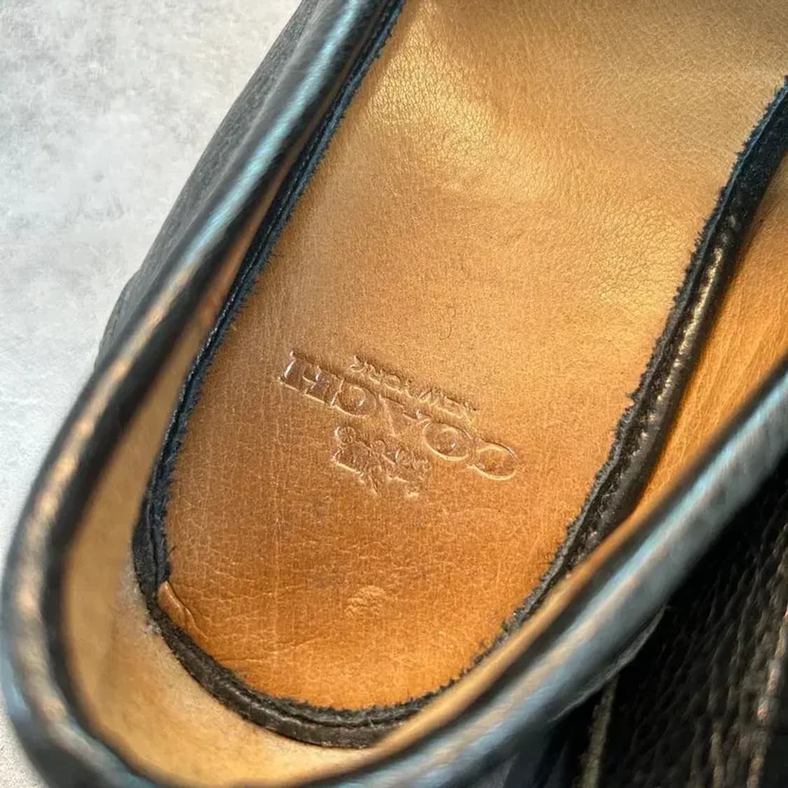 275 코치 토마스 페블 로퍼 남성 신발 블랙 상품이미지5