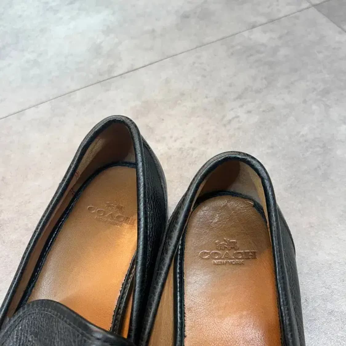 275 코치 토마스 페블 로퍼 남성 신발 블랙 상품이미지7