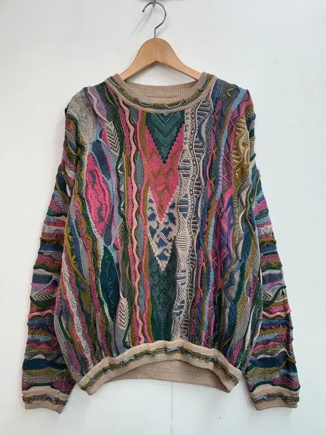 미디움 림노스 빈티지 케이블 니트 스웨터 상품이미지2