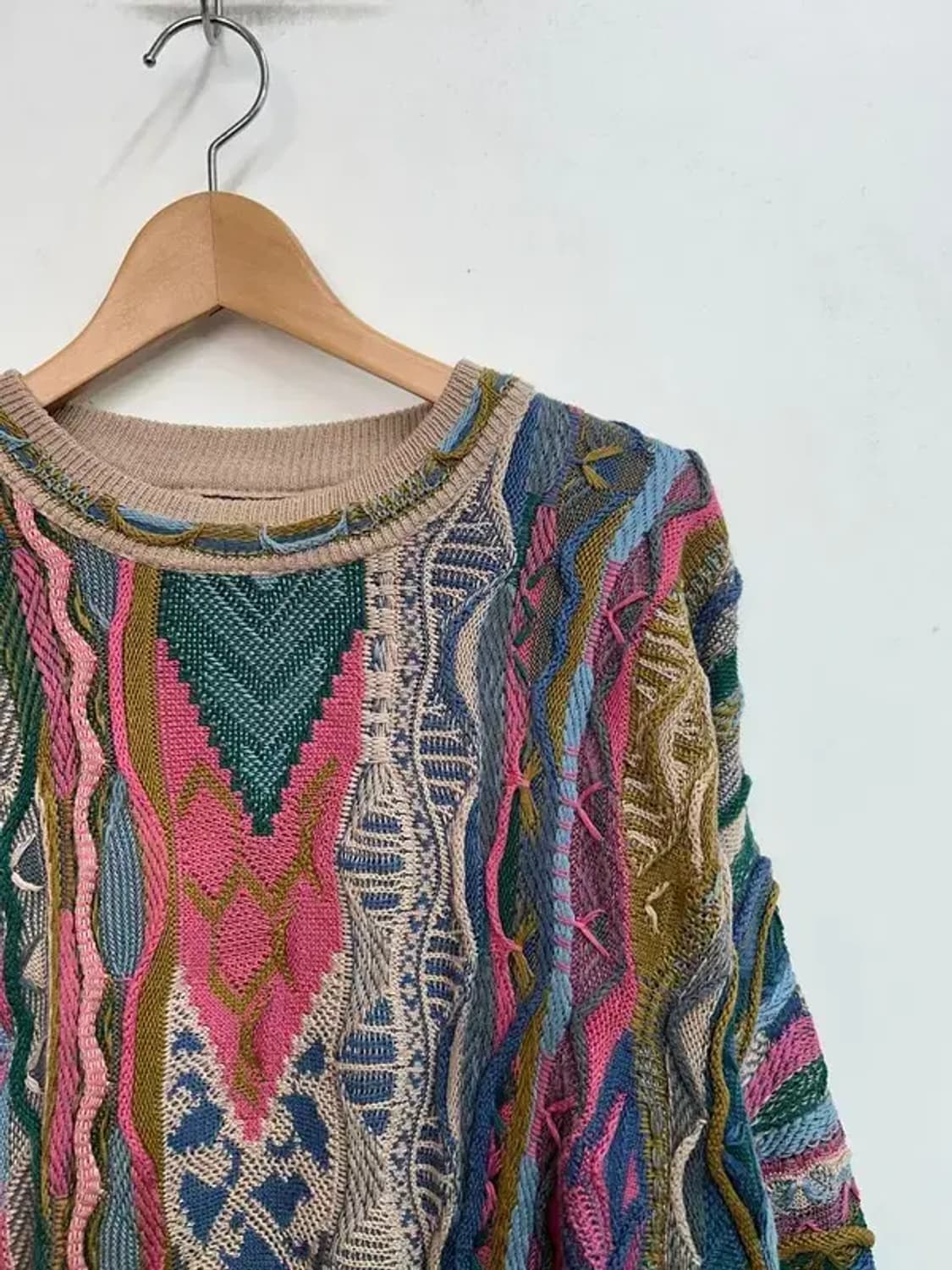 미디움 림노스 빈티지 케이블 니트 스웨터 상품이미지4