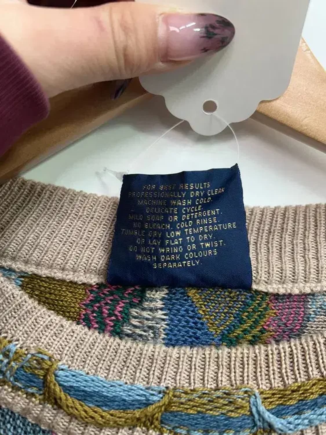 미디움 림노스 빈티지 케이블 니트 스웨터 상품이미지6