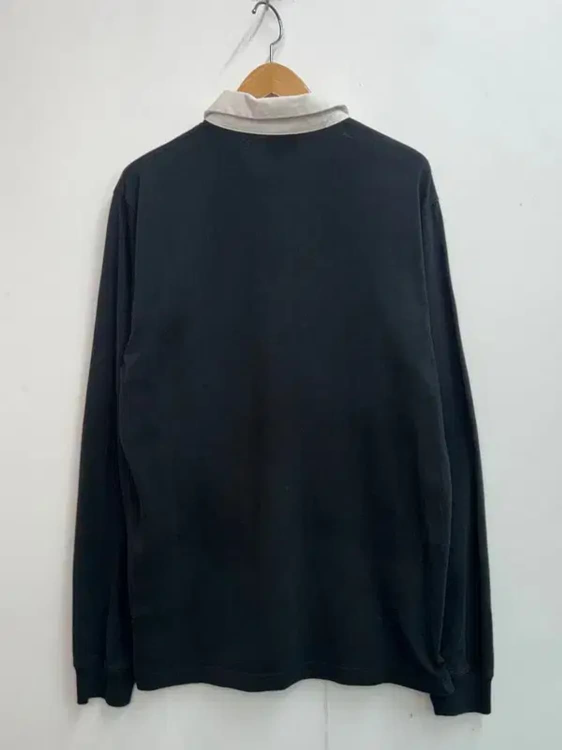 미디움 폴 스미스 해피 로고 코튼 폴로 셔츠 블랙 상품이미지7