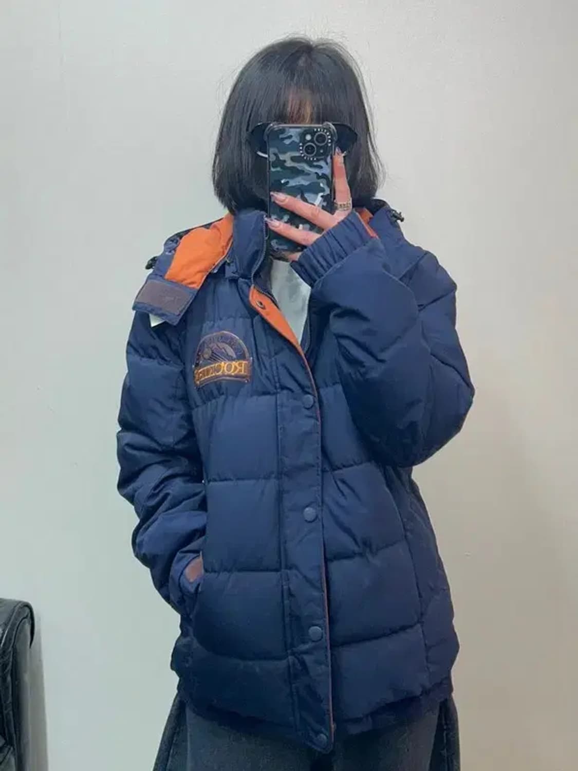 100 MLB 콜로라도로키스 패딩 자켓 네이비 상품이미지1