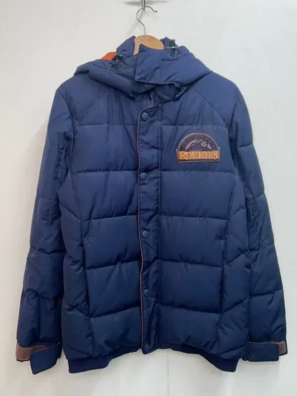 100 MLB 콜로라도로키스 패딩 자켓 네이비 상품이미지2