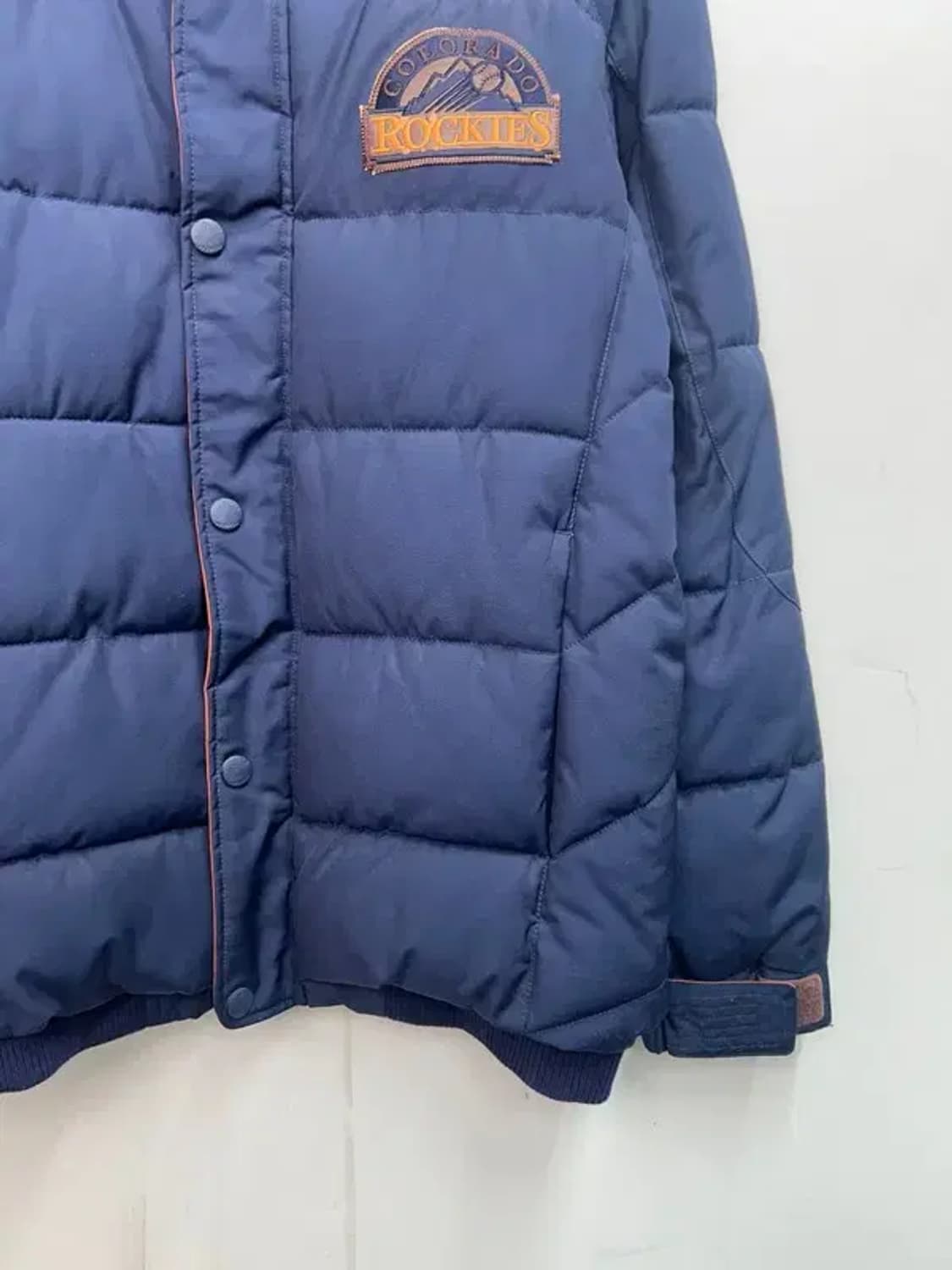 100 MLB 콜로라도로키스 패딩 자켓 네이비 상품이미지3