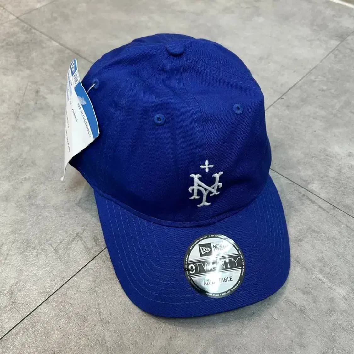 OS 새상품 뉴에라 x SMFK x MLB 메츠 야구 모자 블루 상품이미지2