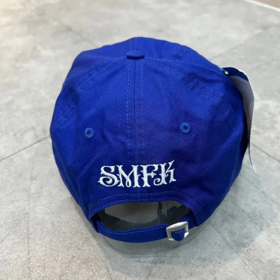 OS 새상품 뉴에라 x SMFK x MLB 메츠 야구 모자 블루 상품이미지5