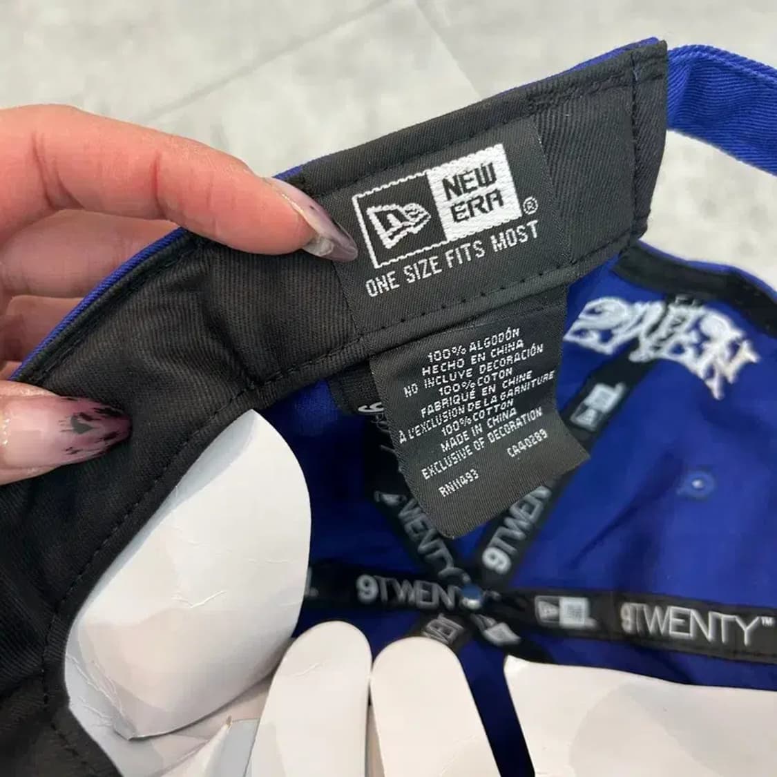 OS 새상품 뉴에라 x SMFK x MLB 메츠 야구 모자 블루 상품이미지8
