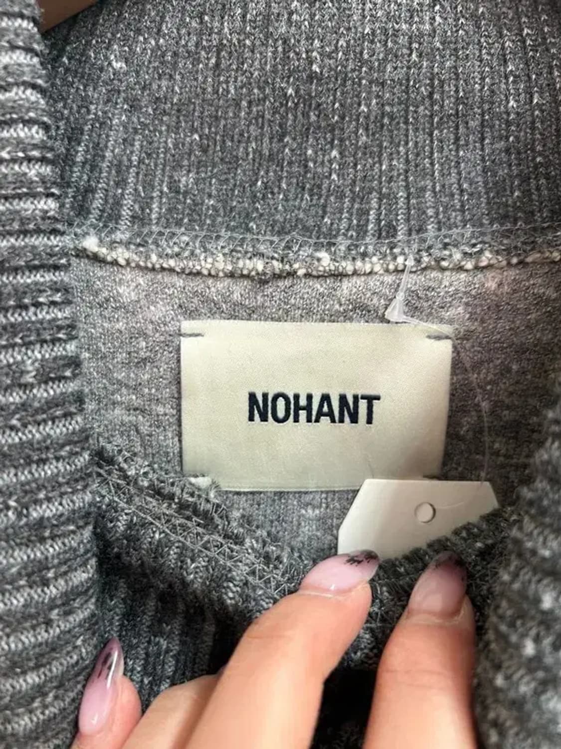 미디움 새상품 노앙 풀오버 스웨터 그레이 상품이미지5