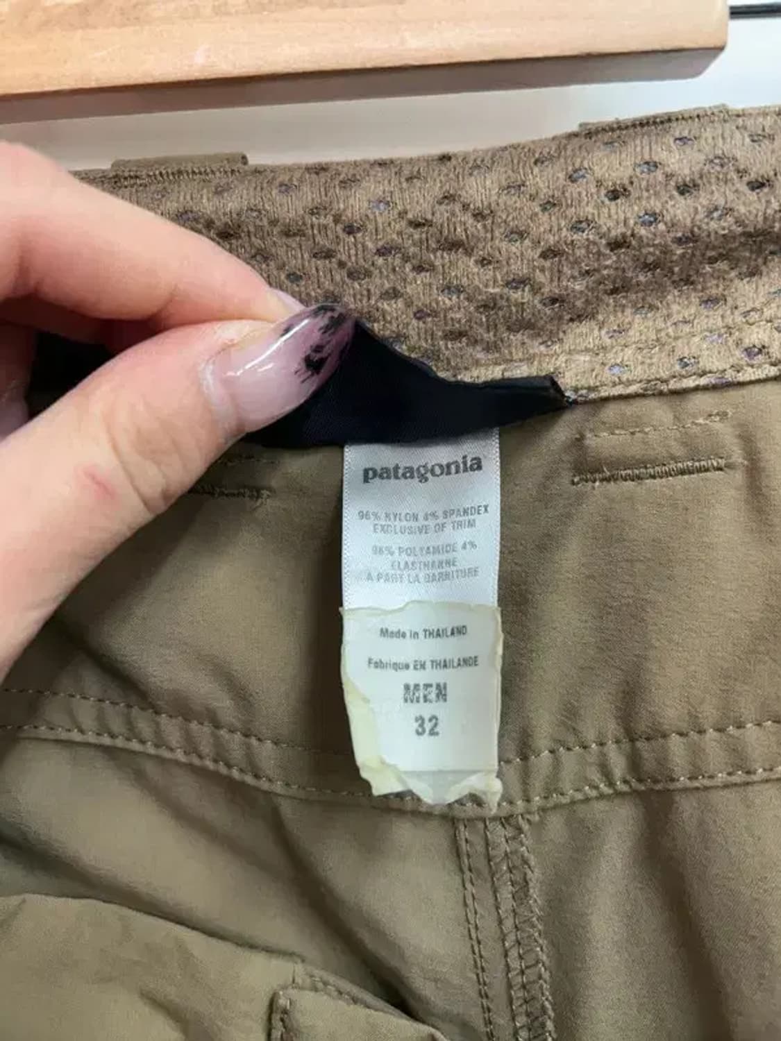 32 파타고니아 나일론 하이킹 팬츠 기능성 팬츠 베이지 상품이미지6