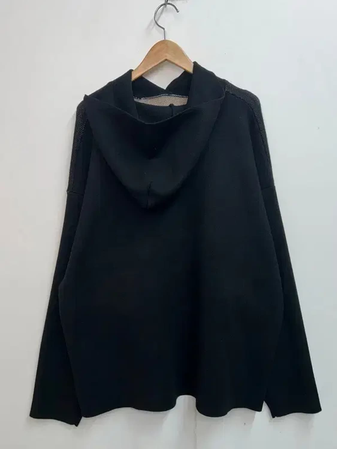 스몰 퍼스널 오운 매드캣 니트 자카드 후드티 블랙 상품이미지7