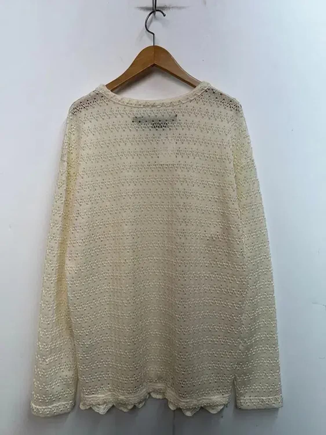 XL 앤더슨벨 플라워 가든 크루넥 봄 스웨터 아이보리 상품이미지7