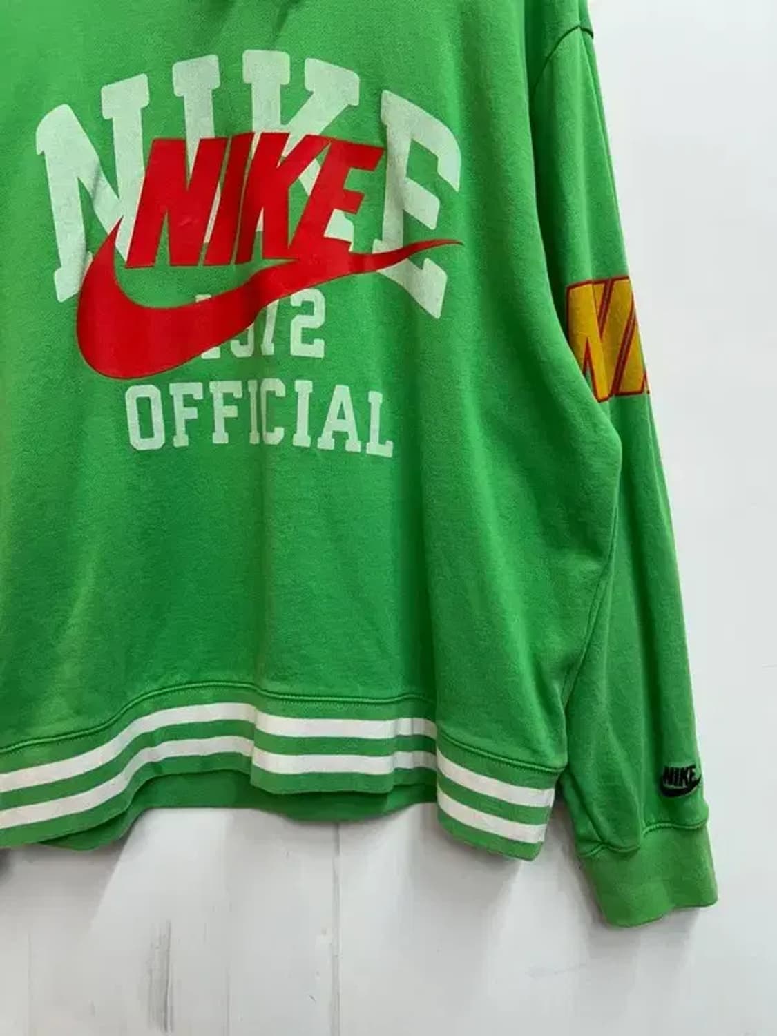 XL 나이키 NSW 프렌치 테리 풀오버 봄 후드 라이트 그린 스파크 상품이미지3