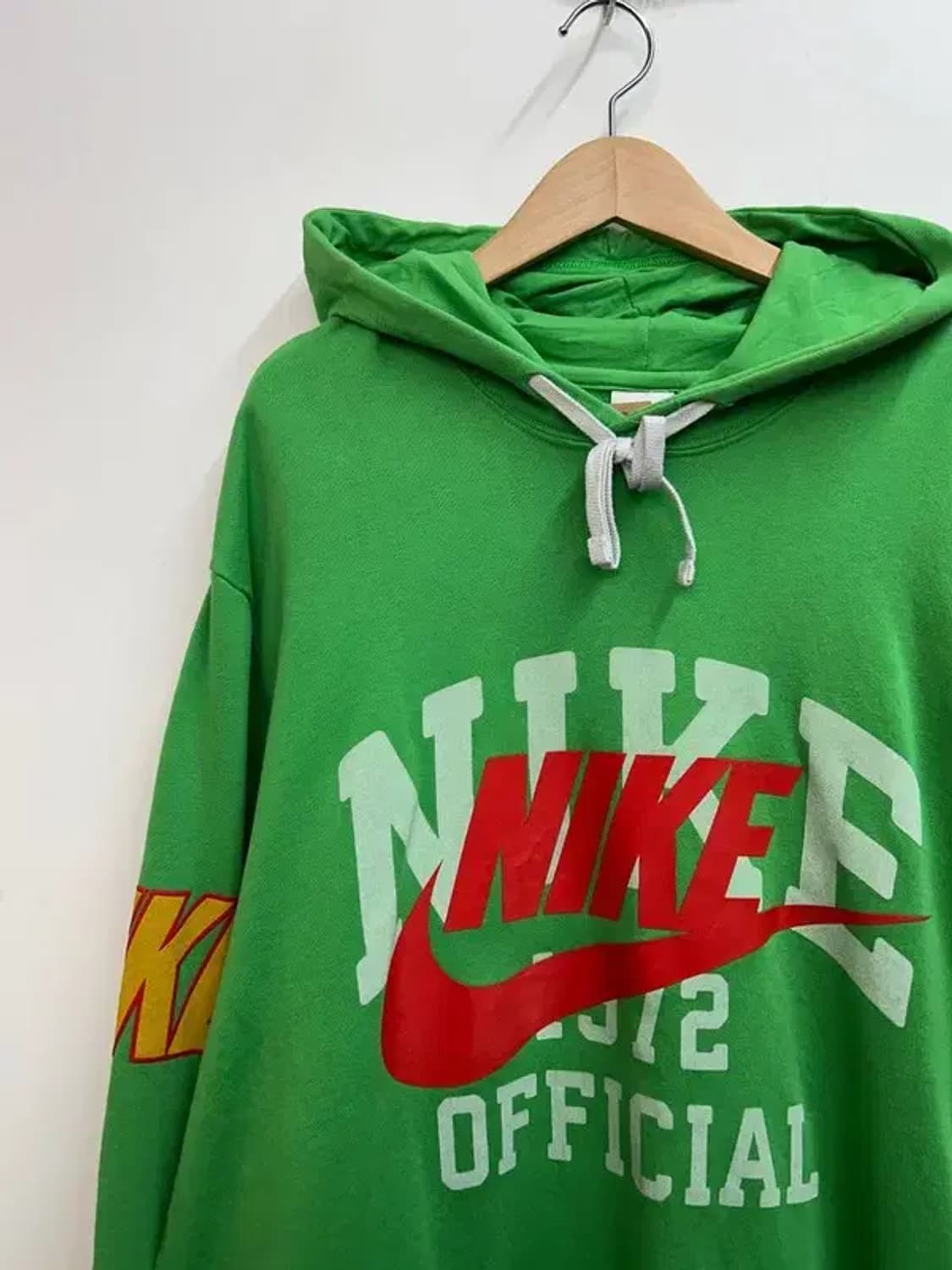 XL 나이키 NSW 프렌치 테리 풀오버 봄 후드 라이트 그린 스파크 상품이미지4