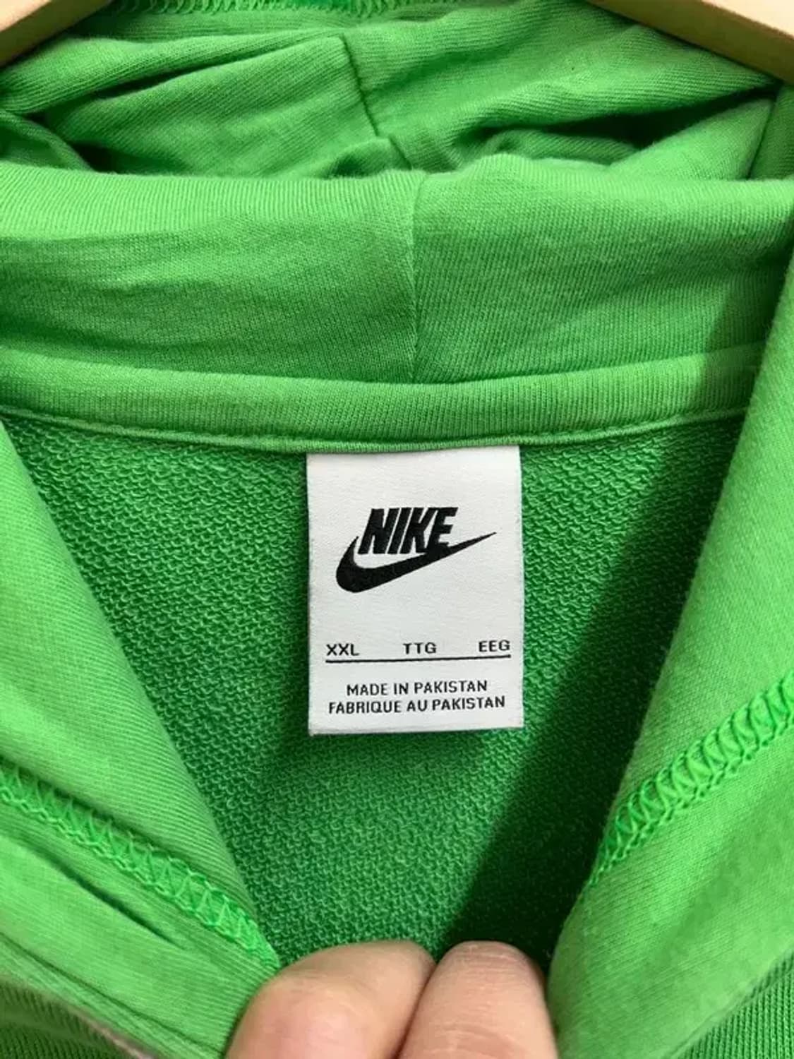 XL 나이키 NSW 프렌치 테리 풀오버 봄 후드 라이트 그린 스파크 상품이미지5