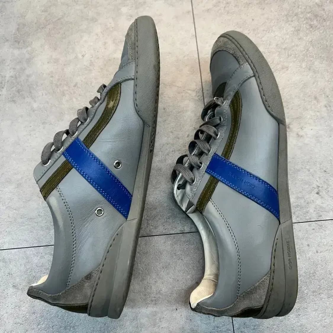 41 디올옴므 실버 남자 스니커즈 상품이미지3