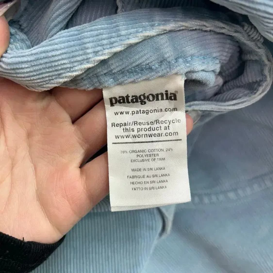 16 봄 파타고니아 코듀로이 쇼츠 반바지 라이드 블루 상품이미지6