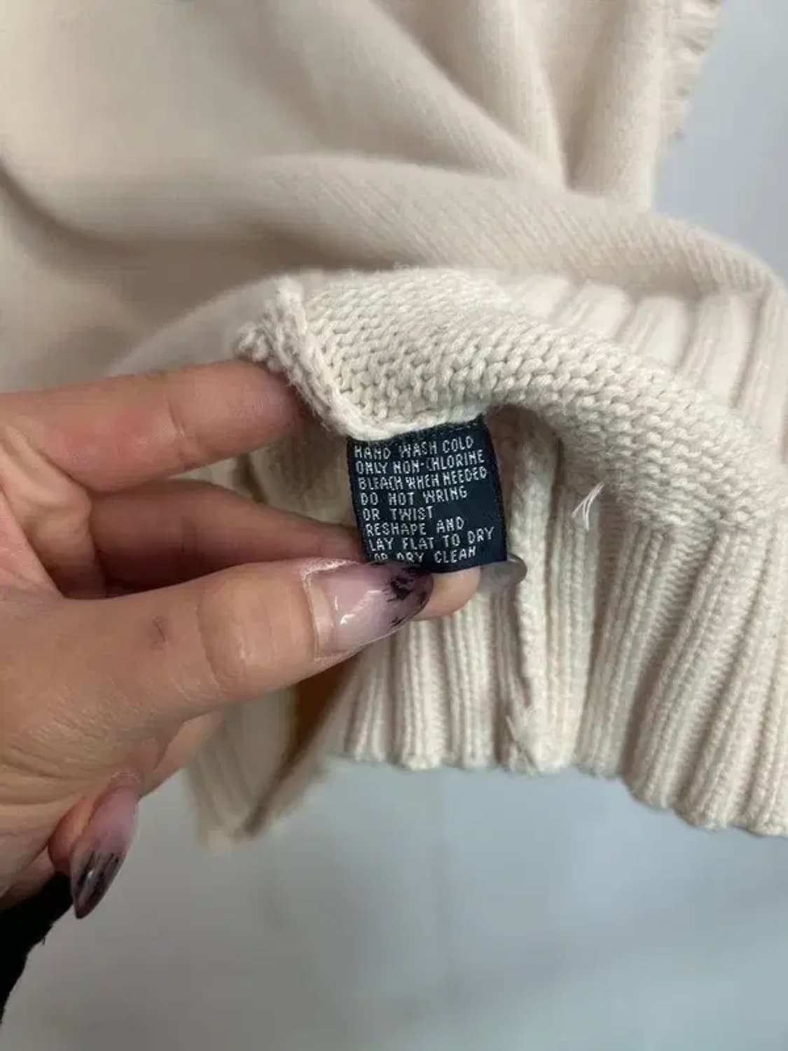 라지 폴로 랄프 로렌 올드스쿨 니트 조끼 아이보리 상품이미지7