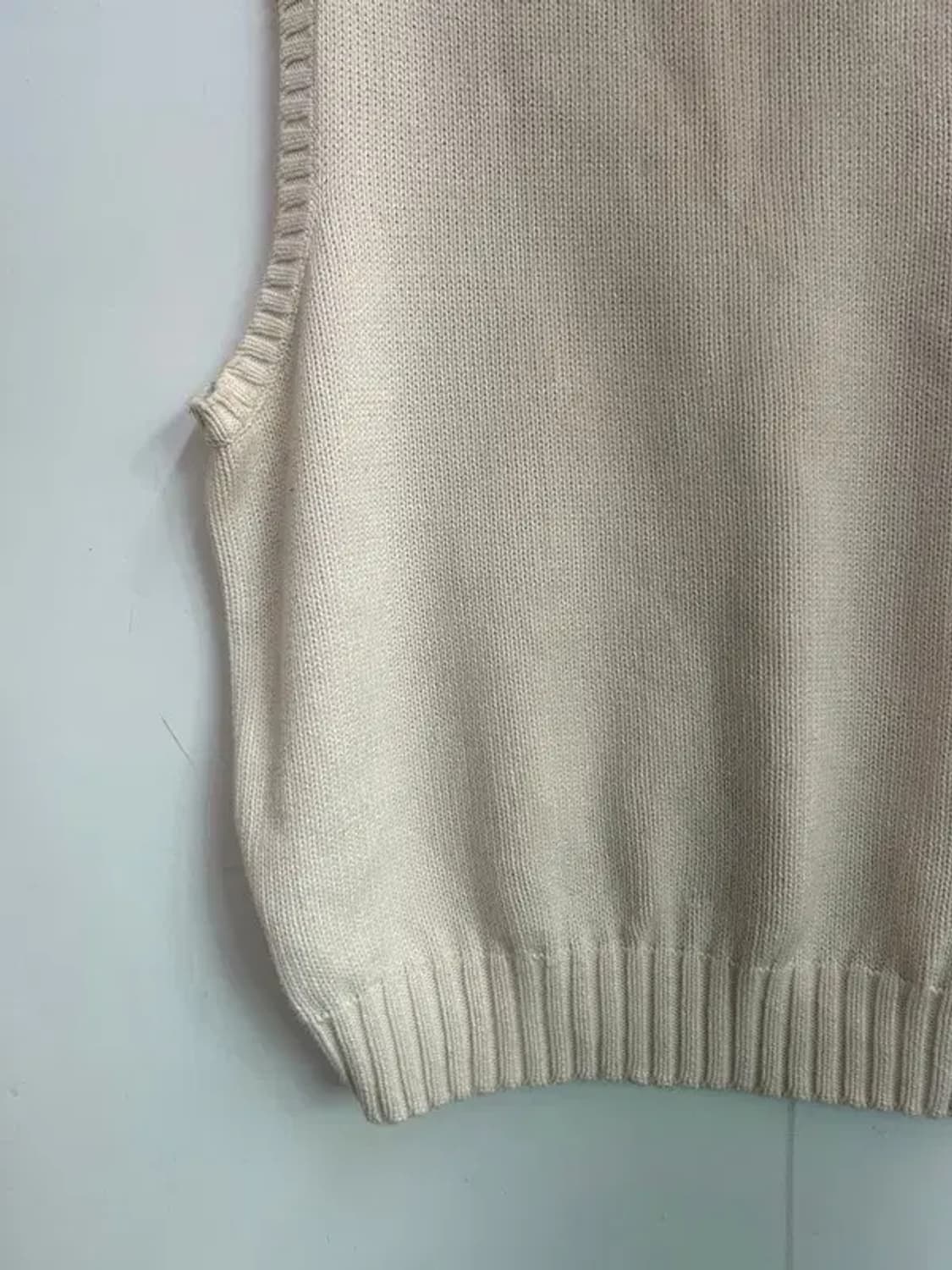 라지 폴로 랄프 로렌 올드스쿨 니트 조끼 아이보리 상품이미지9