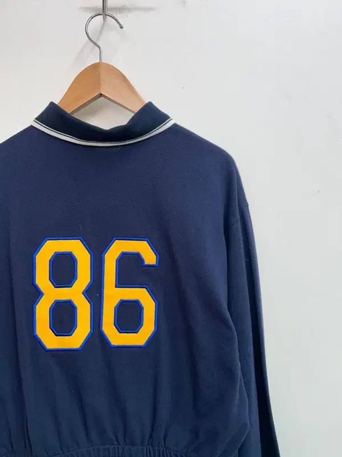 새상품 프리 노앙 로고 크롭 피케 카라 봄 스웻셔츠 네이비 상품이미지9