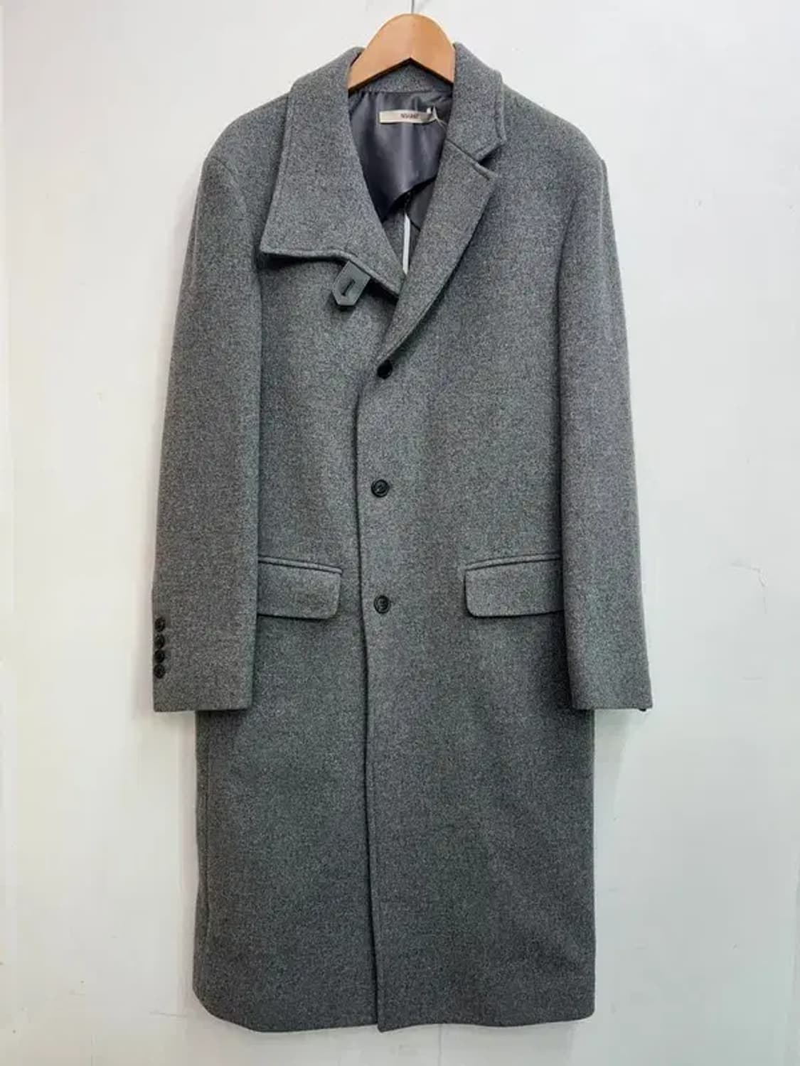 스몰 새상품 노앙 유니섹스 메리노 울 코트 그레이 상품이미지2