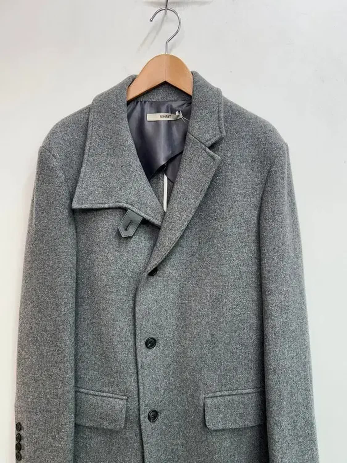 스몰 새상품 노앙 유니섹스 메리노 울 코트 그레이 상품이미지4