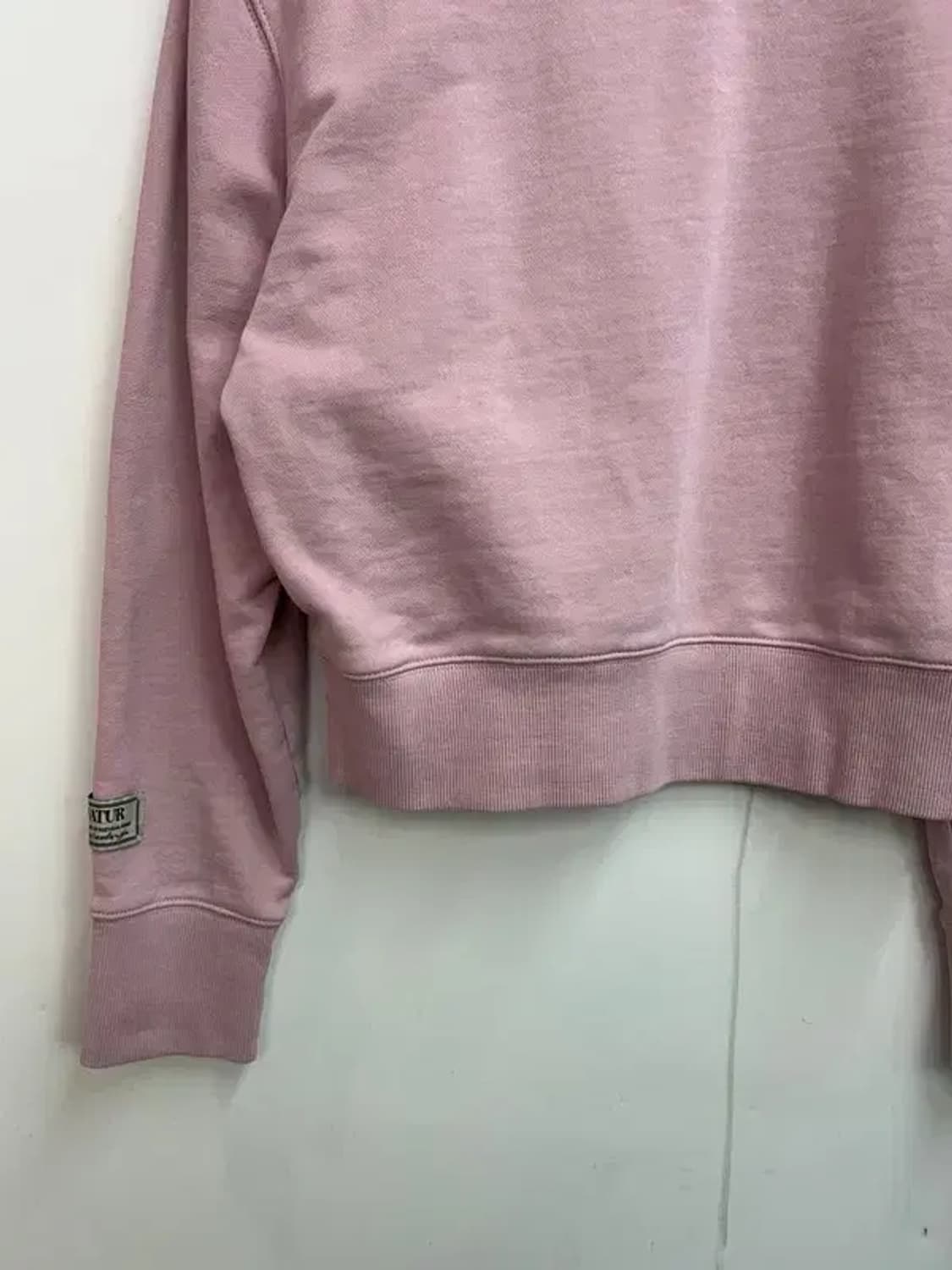 프리 세터 크롭 스웨트셔츠 봄 맨투맨 핑크 상품이미지8