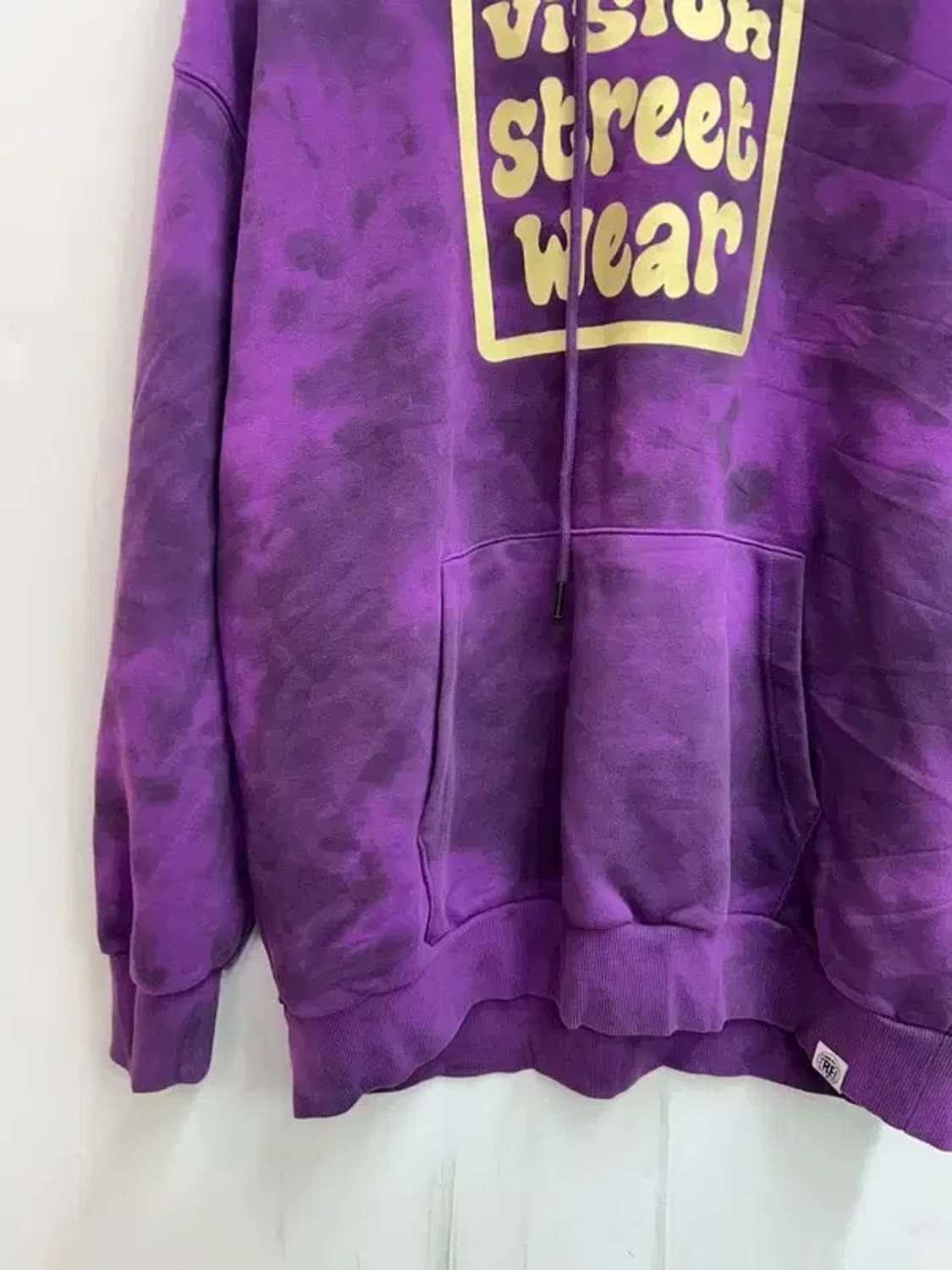 라지 비전스트릿웨어 VSW 프레임 염색 후드티 퍼플 상품이미지3
