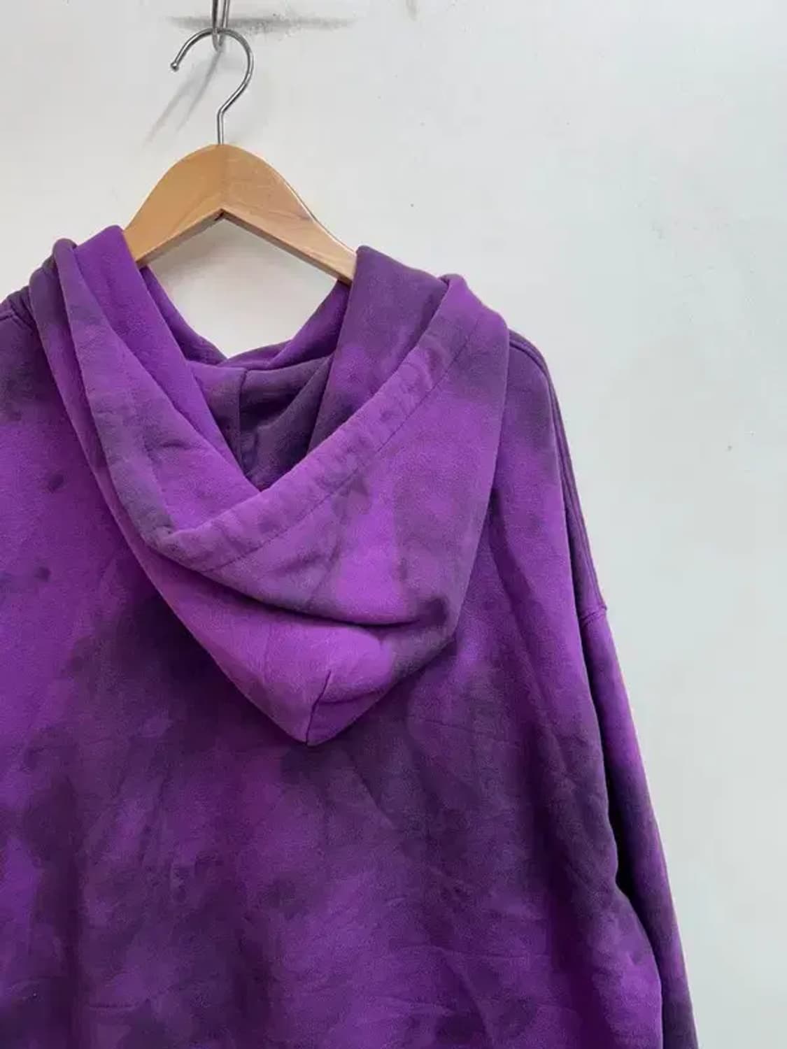 라지 비전스트릿웨어 VSW 프레임 염색 후드티 퍼플 상품이미지9