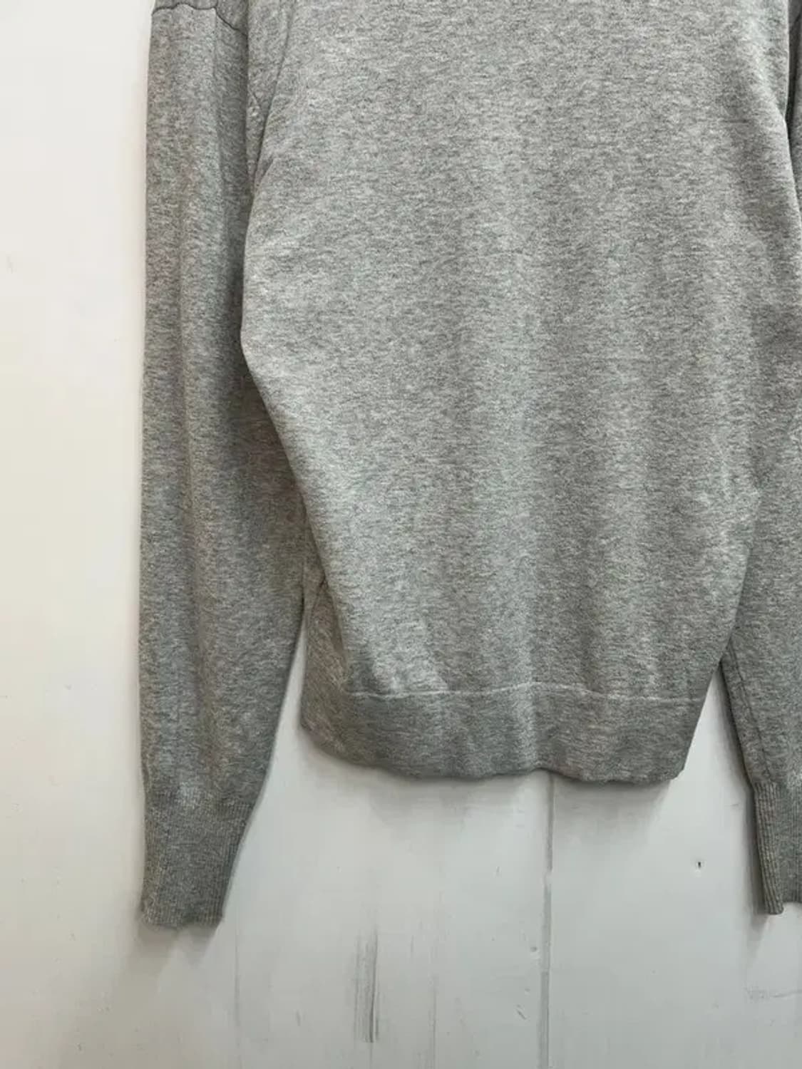 스몰 봄 옷 디젤 코튼 브이넥 롱 슬리브 그레이 상품이미지10